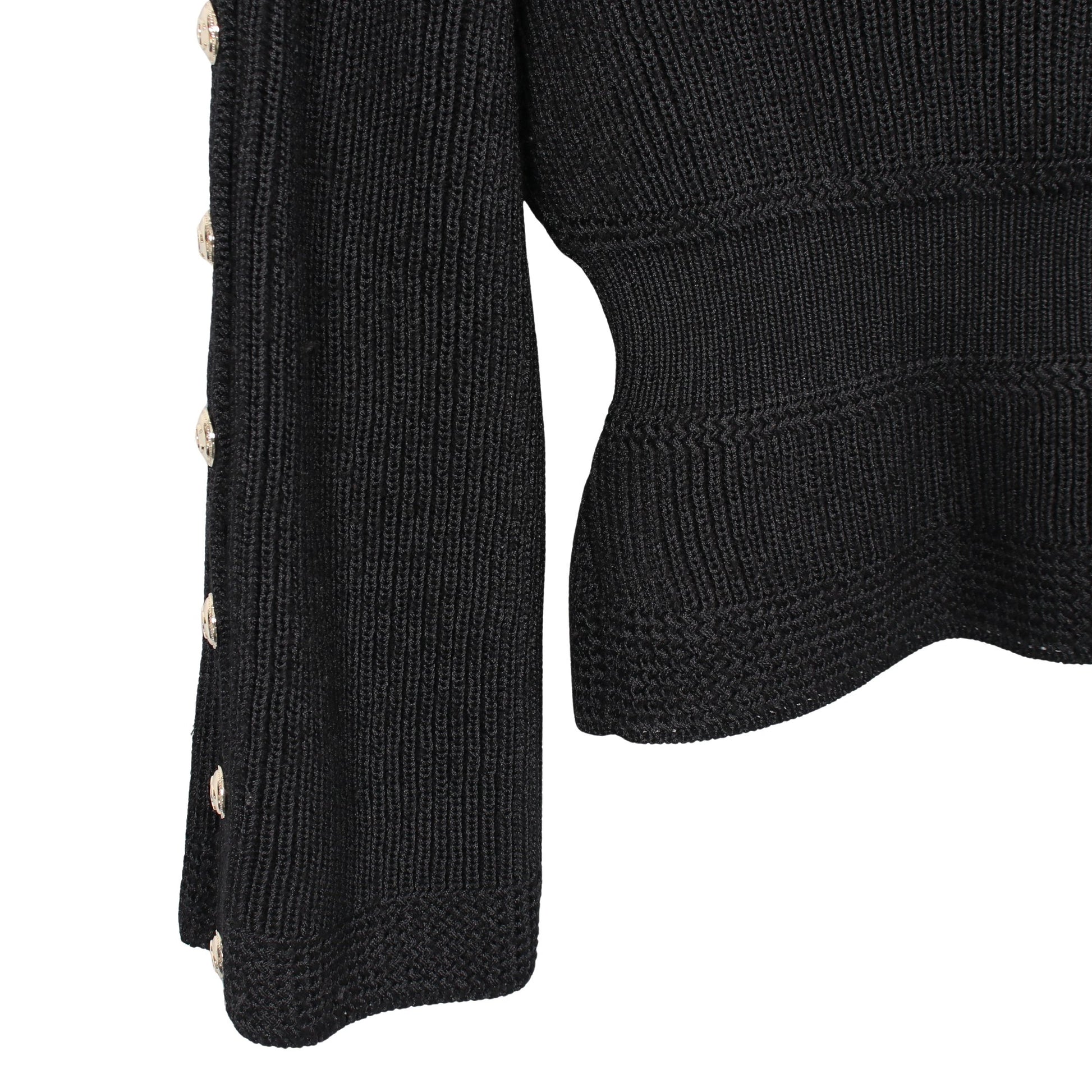 ココマークボタン ニット カシミヤ ブラック シャネル トップス CHANEL