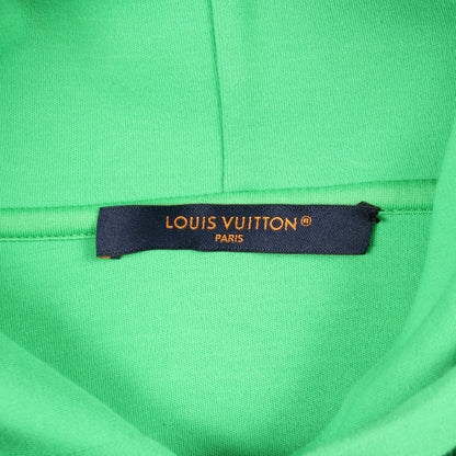 モノグラムフラワーストッパー プルオーバーパーカー コットン グリーン ルイヴィトン トップス LOUIS VUITTON