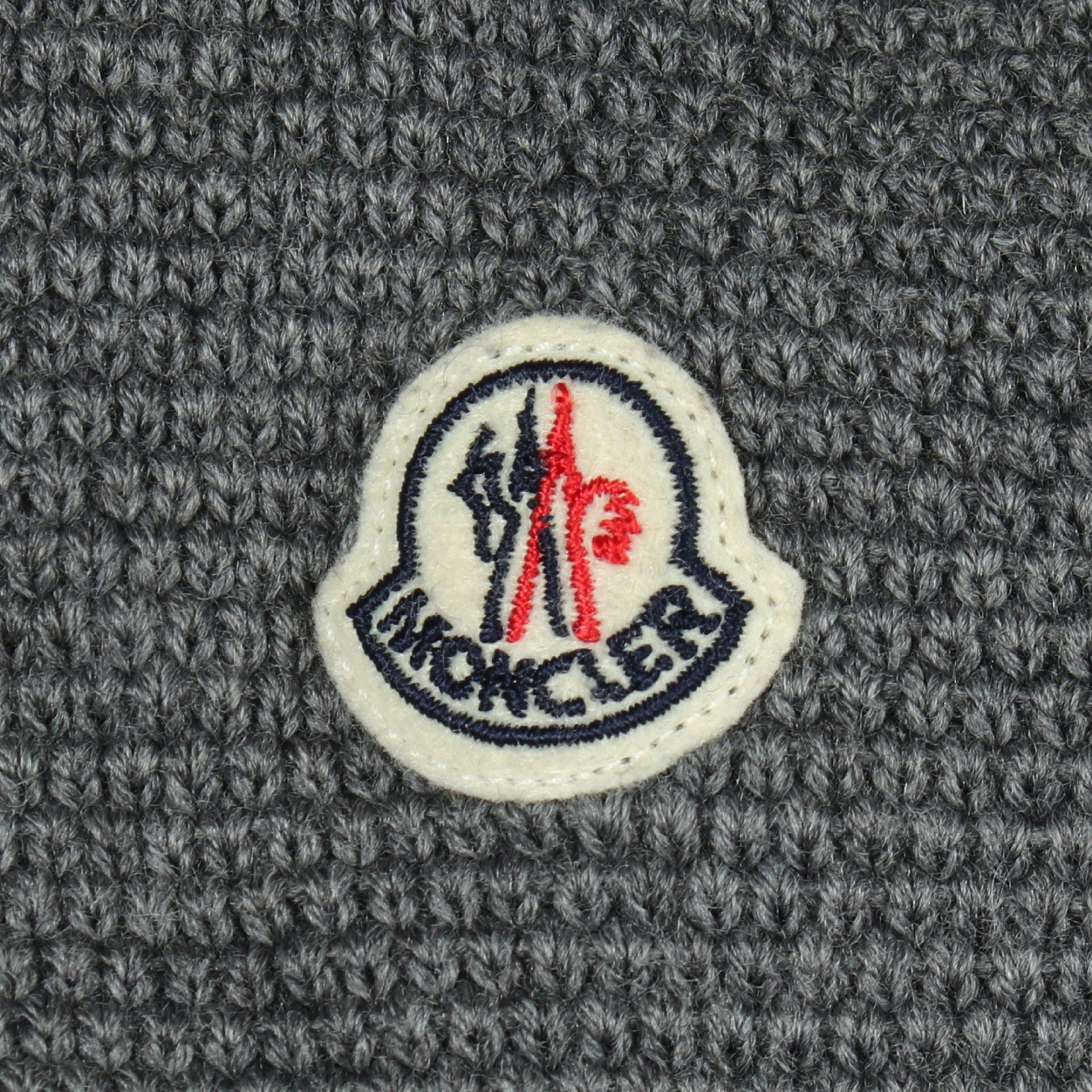 ニット切替 ダウンジャケット ナイロン ウール グレー モンクレール アウター MONCLER