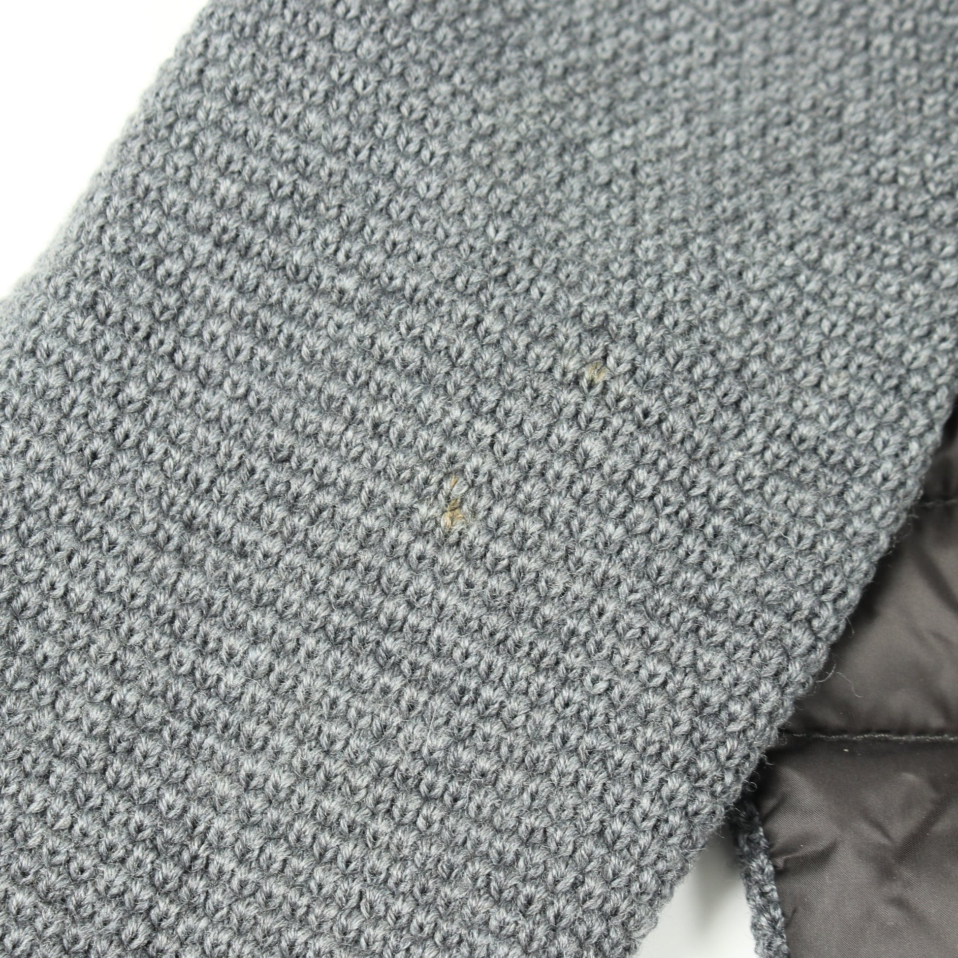 ニット切替 ダウンジャケット ナイロン ウール グレー モンクレール アウター MONCLER