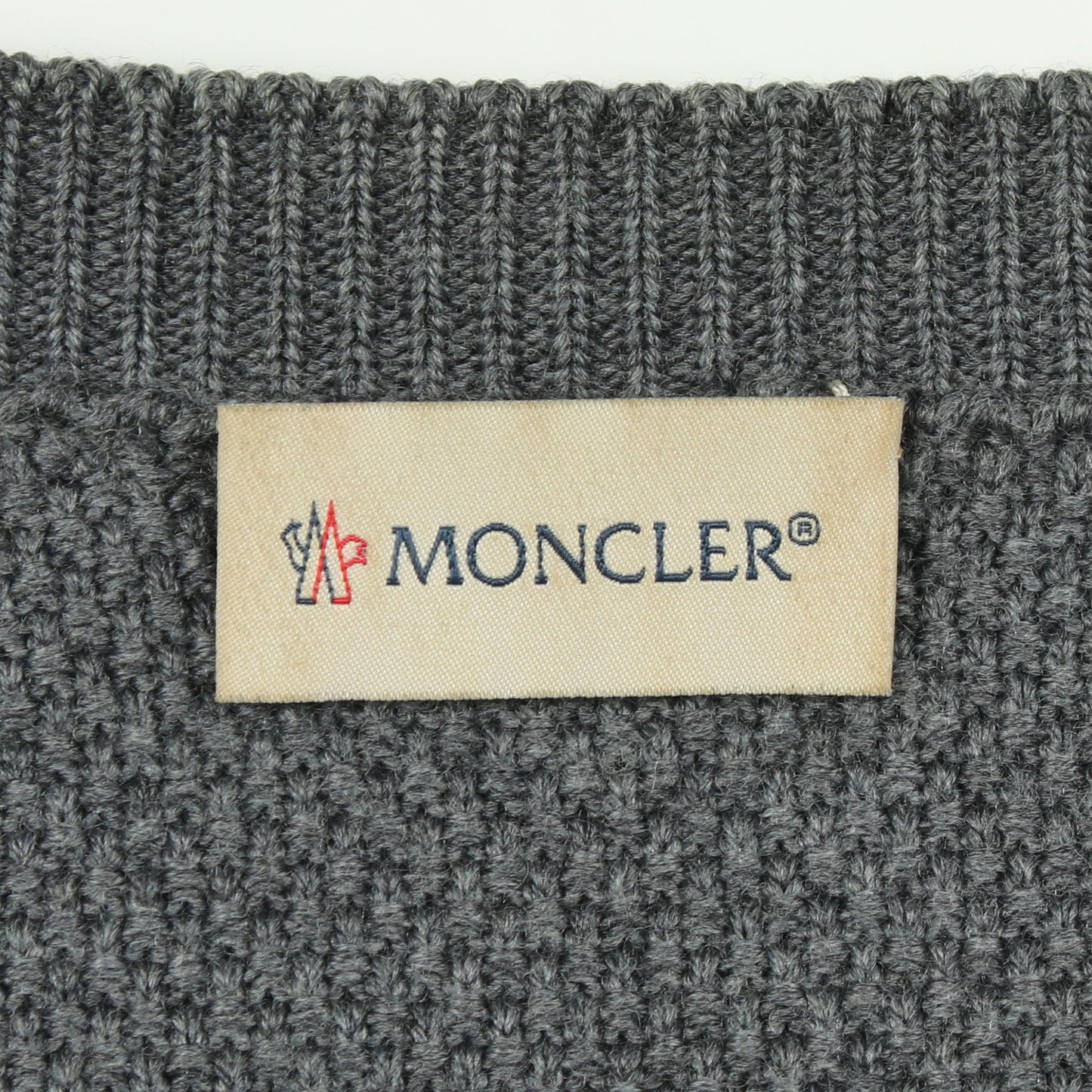 ニット切替 ダウンジャケット ナイロン ウール グレー モンクレール アウター MONCLER