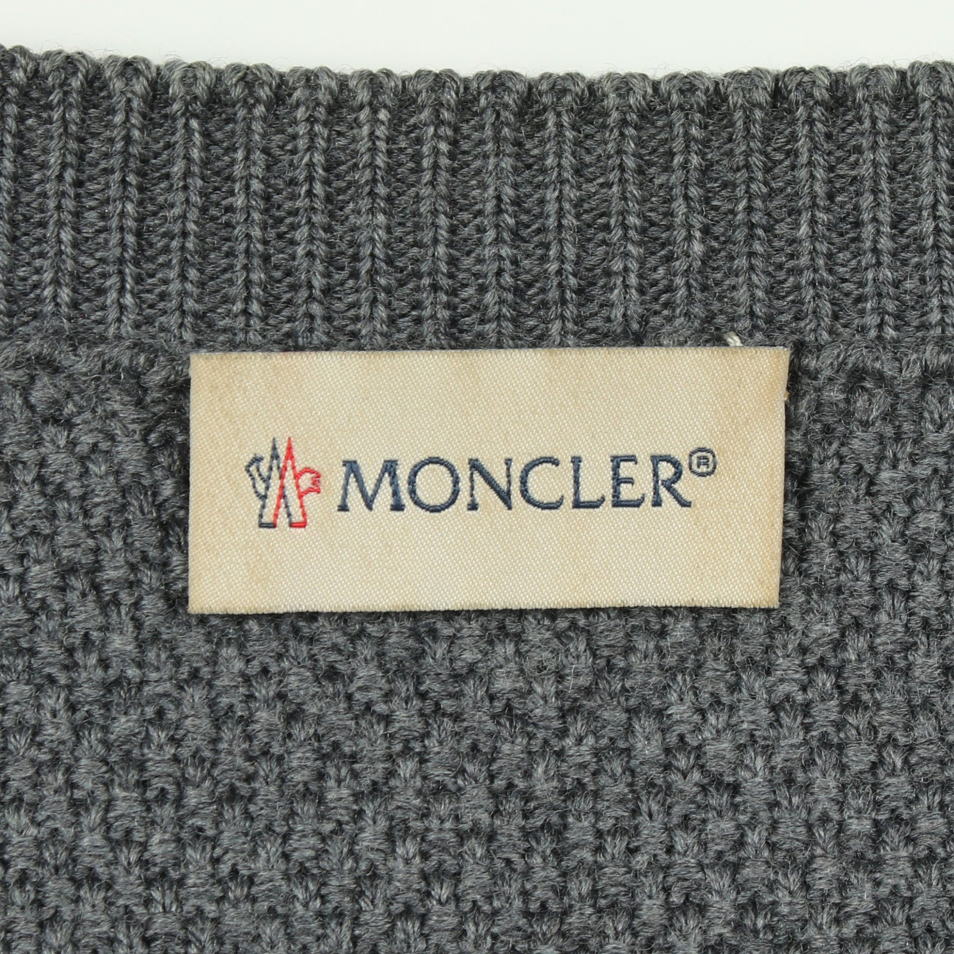 ニット切替 ダウンジャケット ナイロン ウール グレー モンクレール アウター MONCLER
