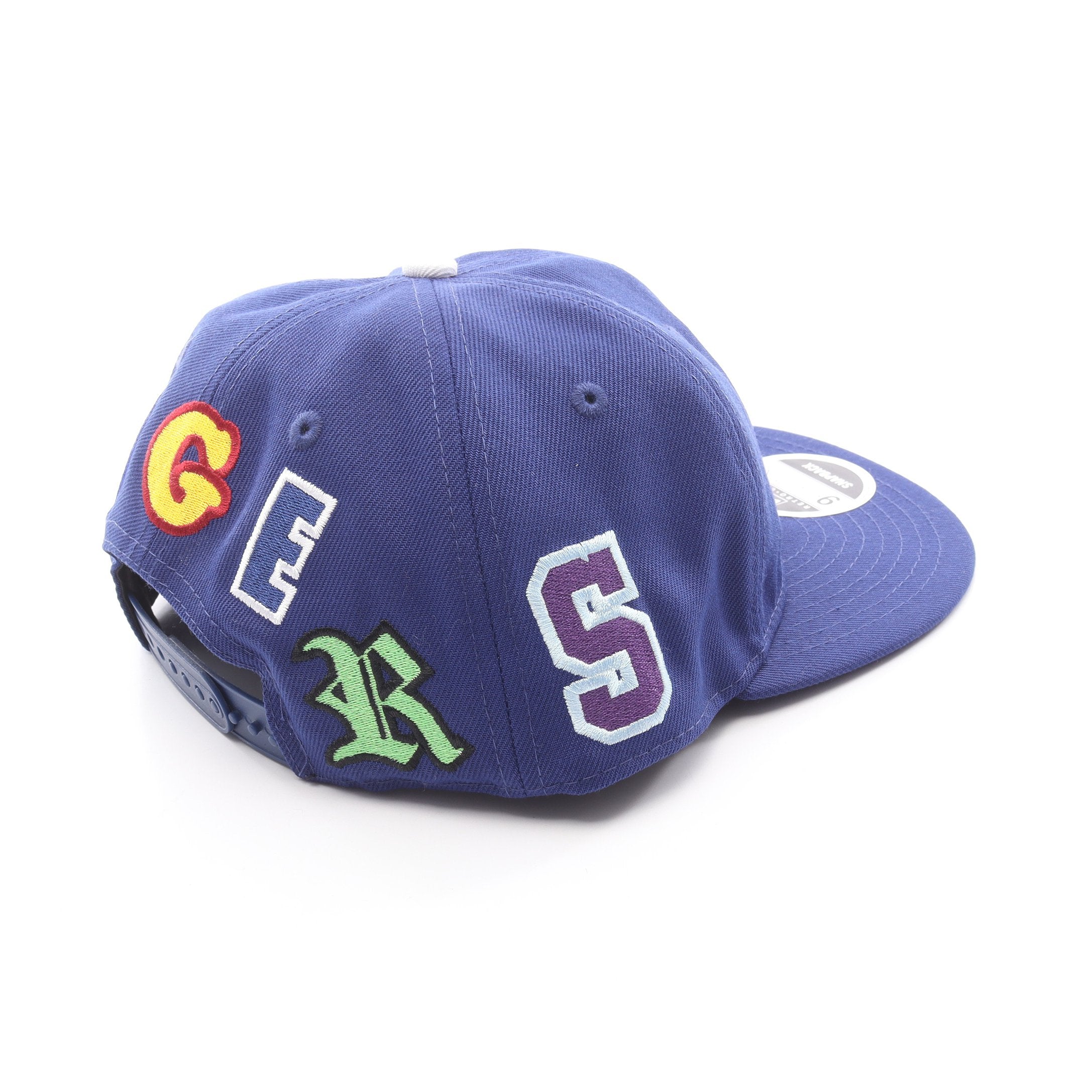 SAINT MICHAEL × NEW ERA 9FIFTY キャップ キャンバス ブルー マルチ