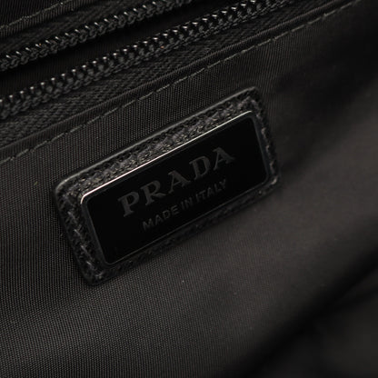 Re-Nylon ショルダーバッグ ナイロン サフィアーノレザー ブラック プラダ バッグ PRADA
