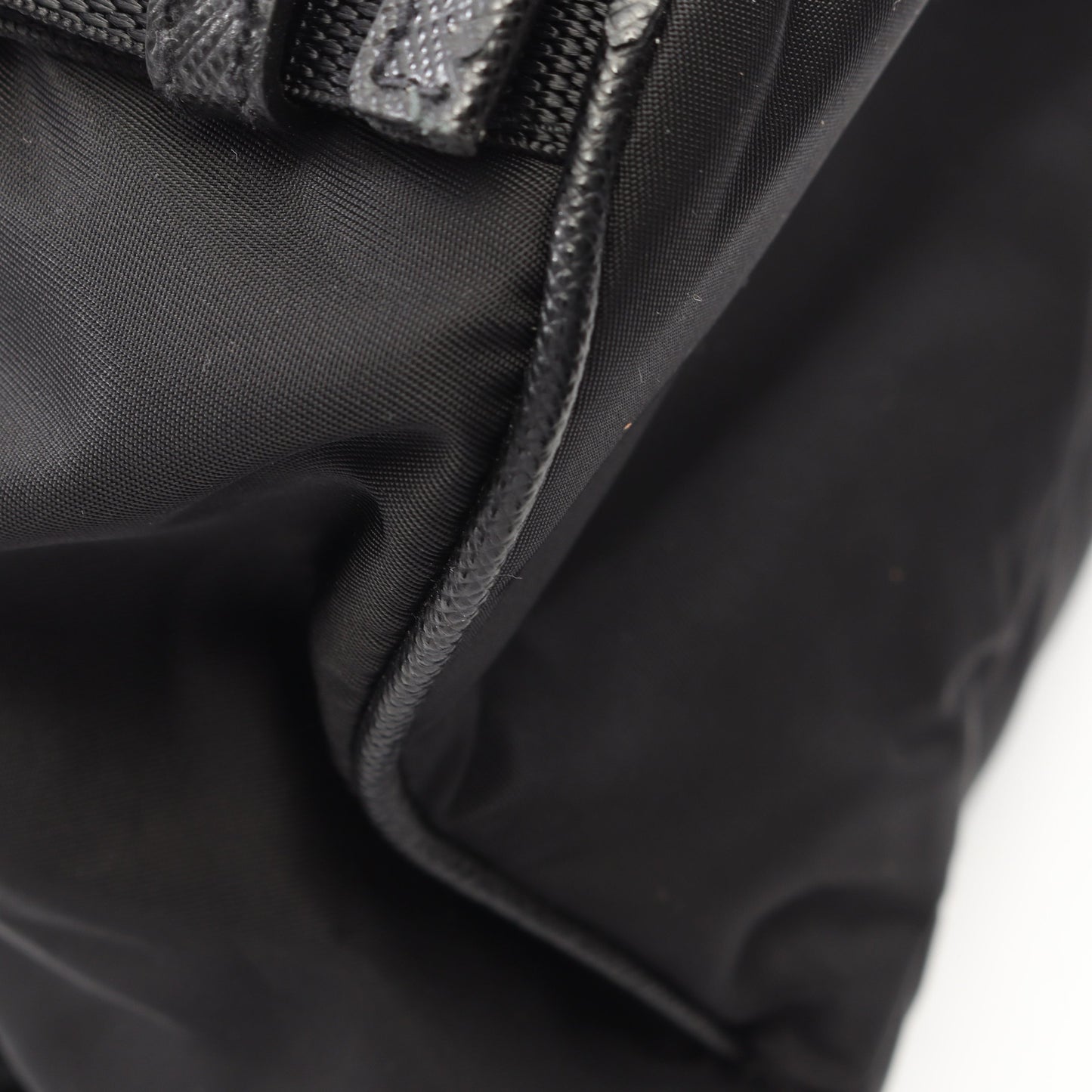 Re-Nylon ショルダーバッグ ナイロン サフィアーノレザー ブラック プラダ バッグ PRADA