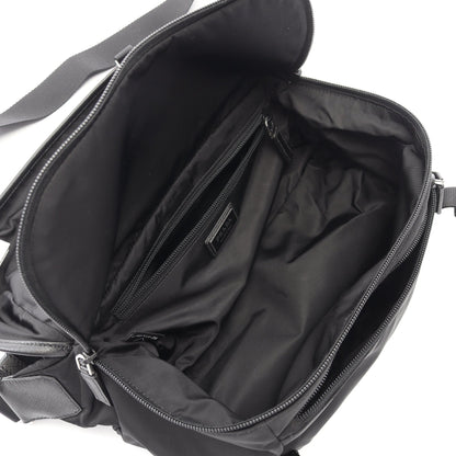 Re-Nylon ショルダーバッグ ナイロン サフィアーノレザー ブラック プラダ バッグ PRADA