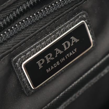 Re-Nylon ボディバッグ ナイロン サフィアーノレザー ブラック プラダ バッグ PRADA