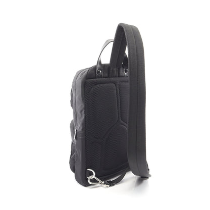 Re-Nylon ボディバッグ ナイロン サフィアーノレザー ブラック プラダ バッグ PRADA