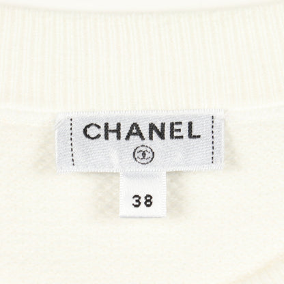 ココマーク ラメ スウェットシャツ コットン オフホワイト シャネル トップス CHANEL