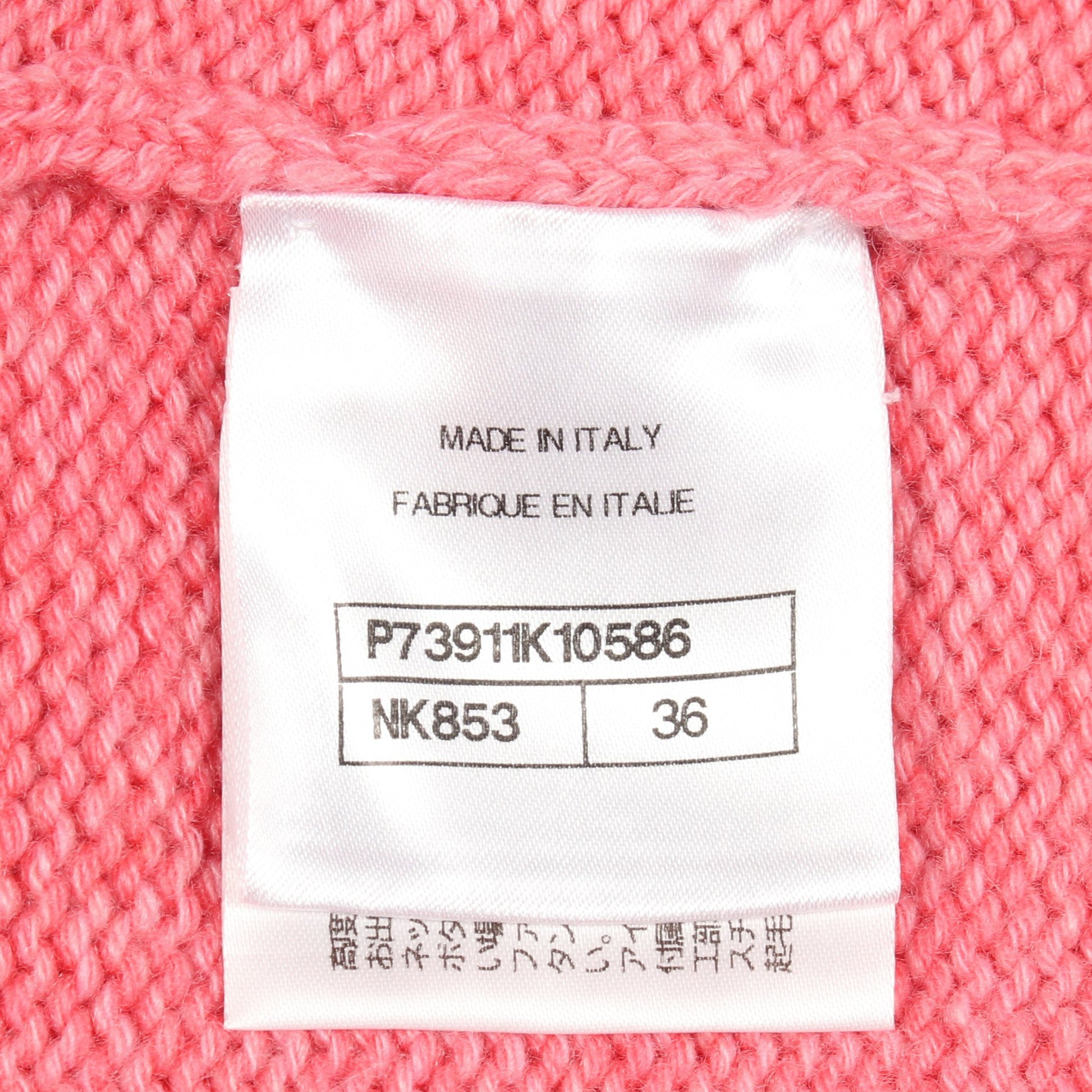 ココマーク クルーネック ニット カシミヤ ピンク イエロー シャネル トップス CHANEL