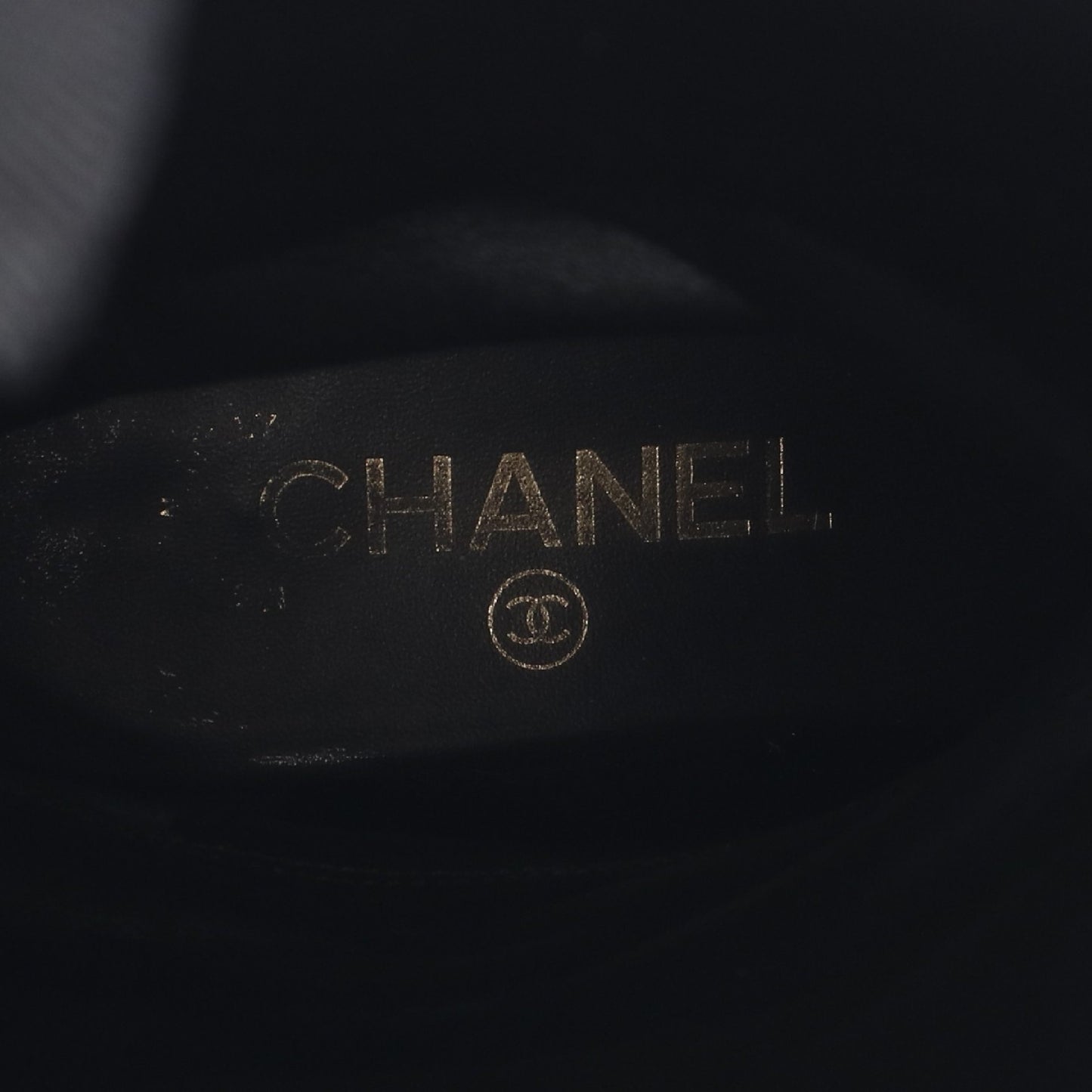 ココマーク ロング ブーツ ベロア ブラック シャネル シューズ CHANEL