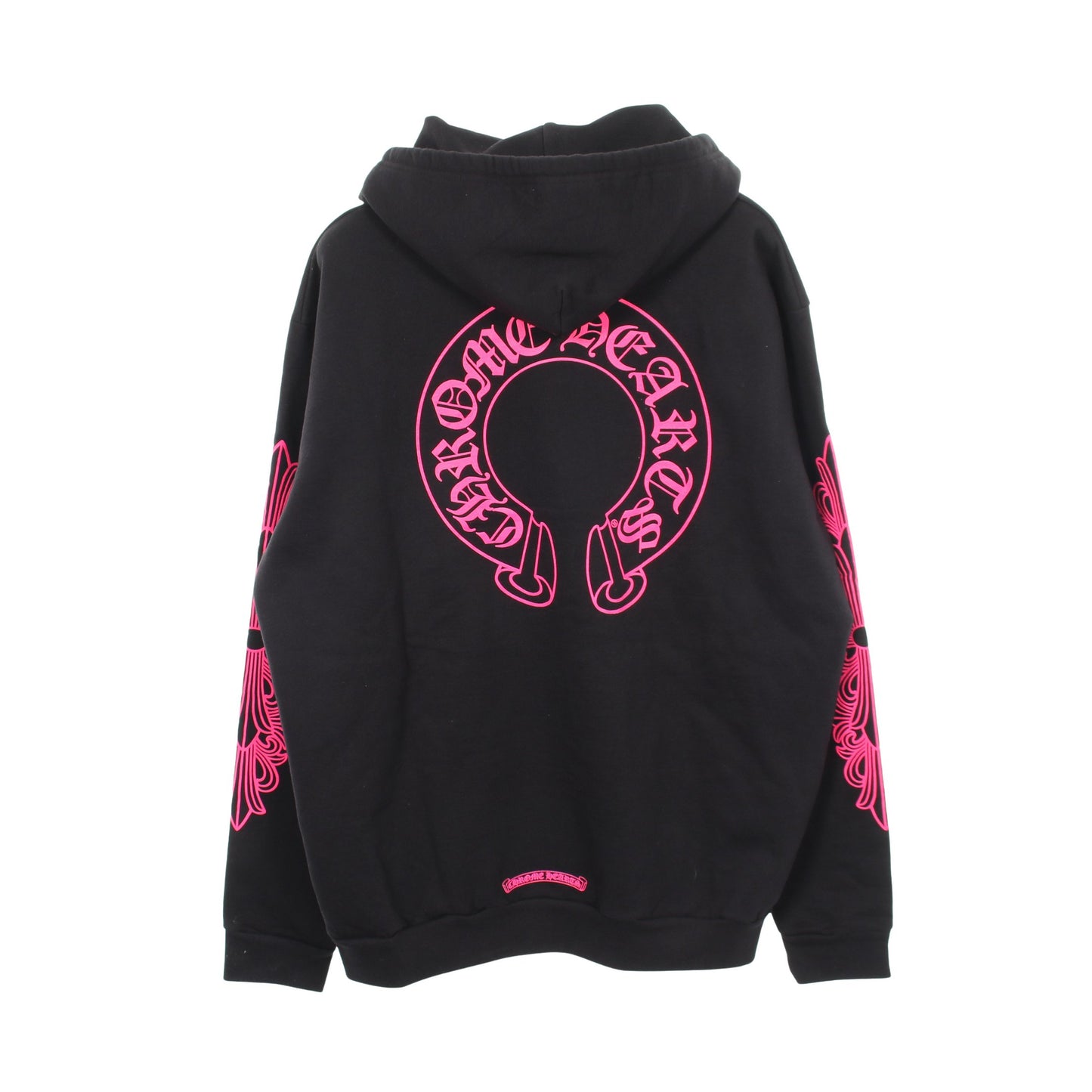 ホースシュー フローラルクロス ダガージップ ジップアップパーカー コットン ブラック ピンク クロムハーツ トップス Chrome Hearts