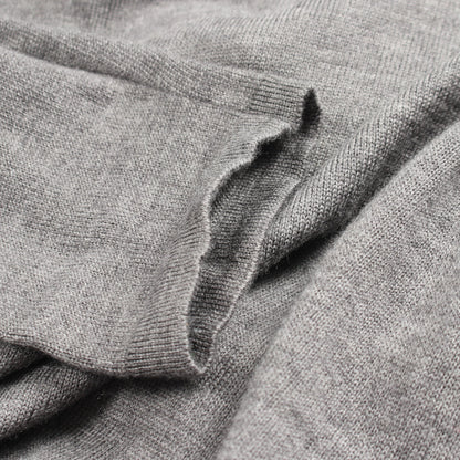 BEE刺繍 長袖 ニット ポロシャツ ウール グレー ディオールオム トップス Dior HOMME