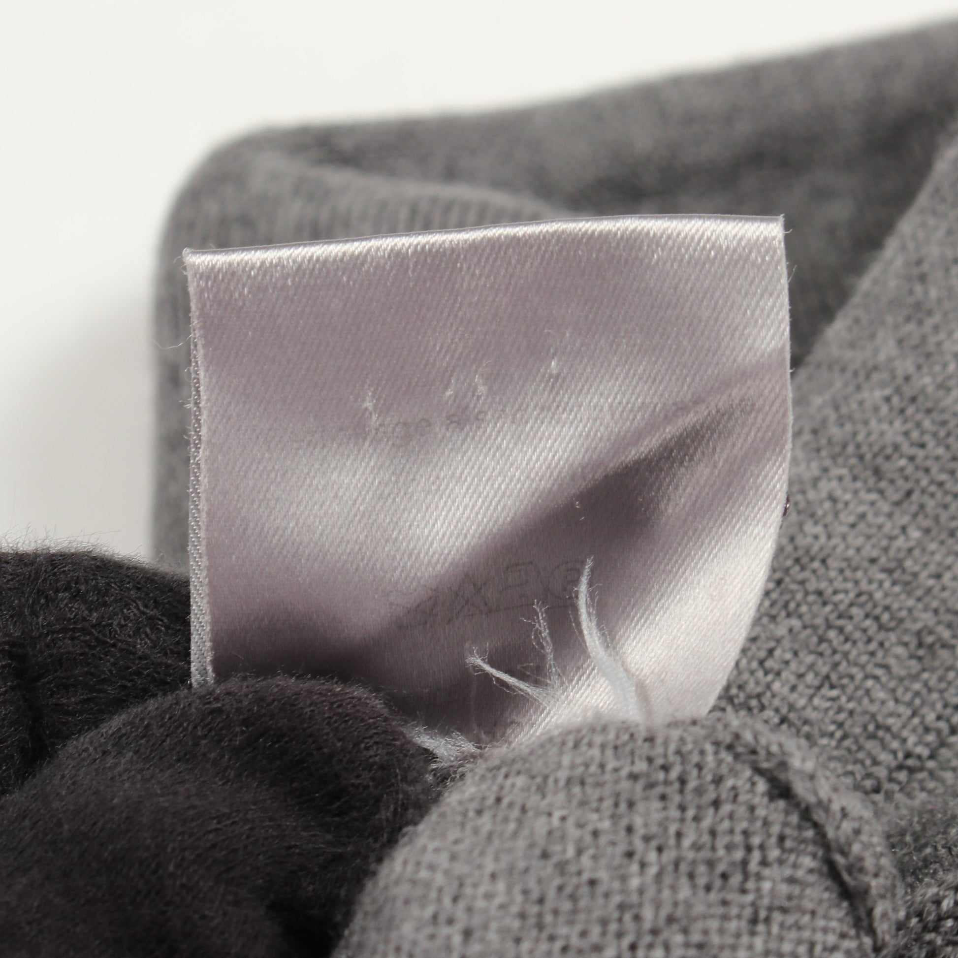 BEE刺繍 長袖 ニット ポロシャツ ウール グレー ディオールオム トップス Dior HOMME