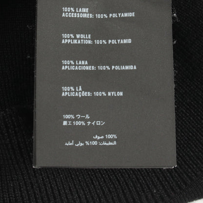 ニット切替 ジャケット ブルゾン ウール ナイロン ブラック プラダ アウター PRADA