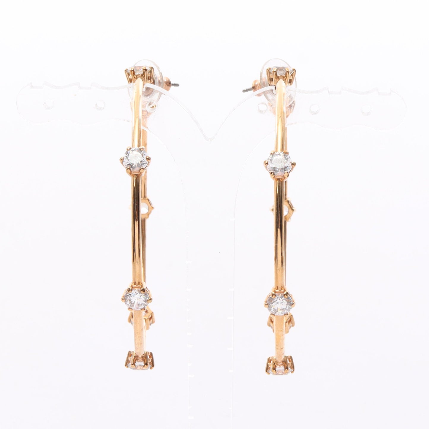 コンステラ フープ ピアス GP ラインストーン ピンクゴールド クリア スワロフスキー アクセサリー SWAROVSKI