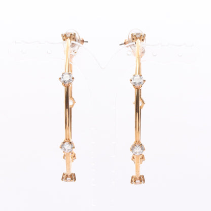 コンステラ フープ ピアス GP ラインストーン ピンクゴールド クリア スワロフスキー アクセサリー SWAROVSKI