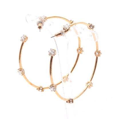 コンステラ フープ ピアス GP ラインストーン ピンクゴールド クリア スワロフスキー アクセサリー SWAROVSKI