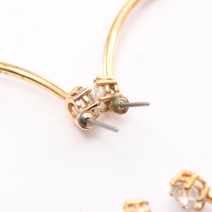 コンステラ フープ ピアス GP ラインストーン ピンクゴールド クリア スワロフスキー アクセサリー SWAROVSKI