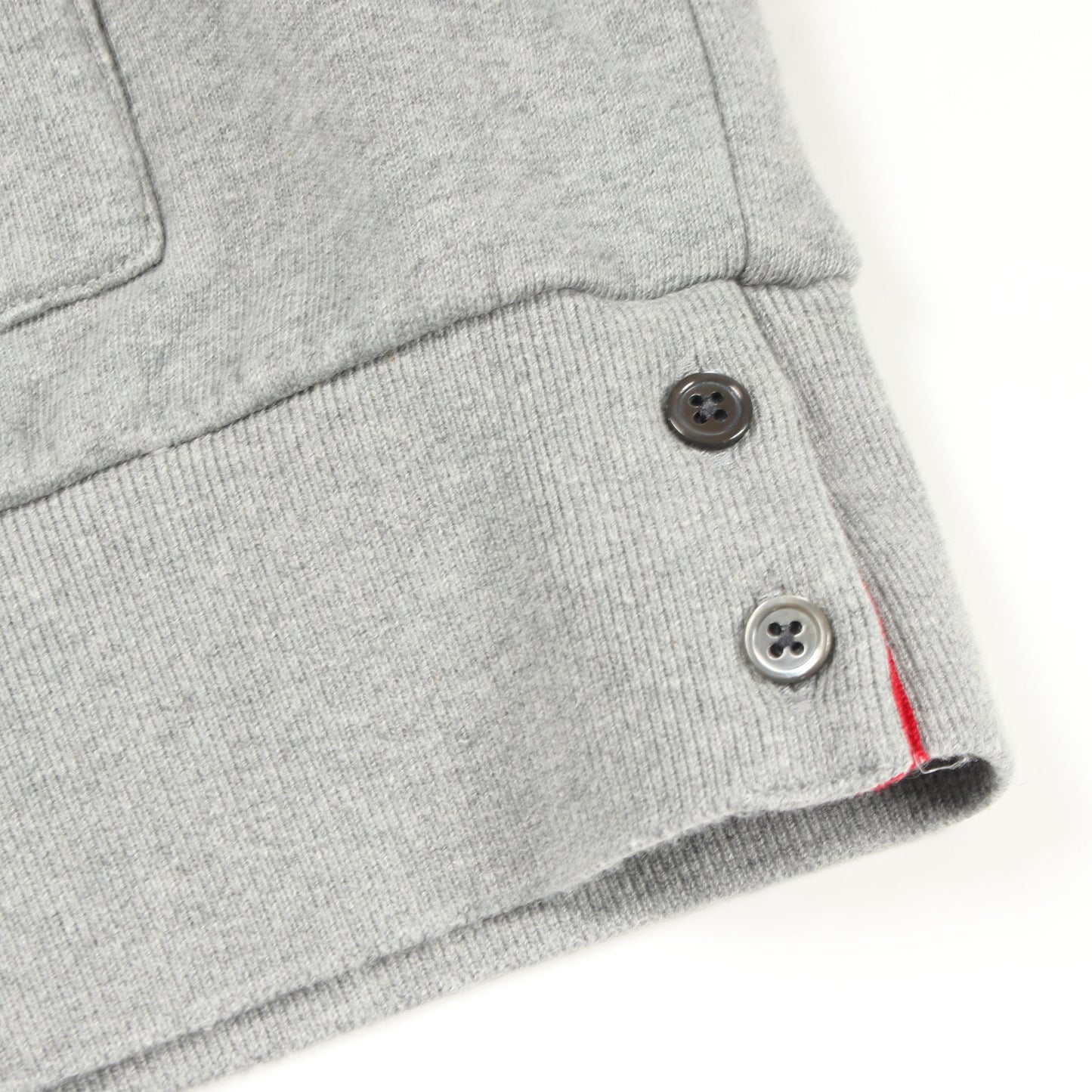 ループバッグジャージ ジップアップパーカー コットン グレー トムブラウン トップス THOM BROWNE