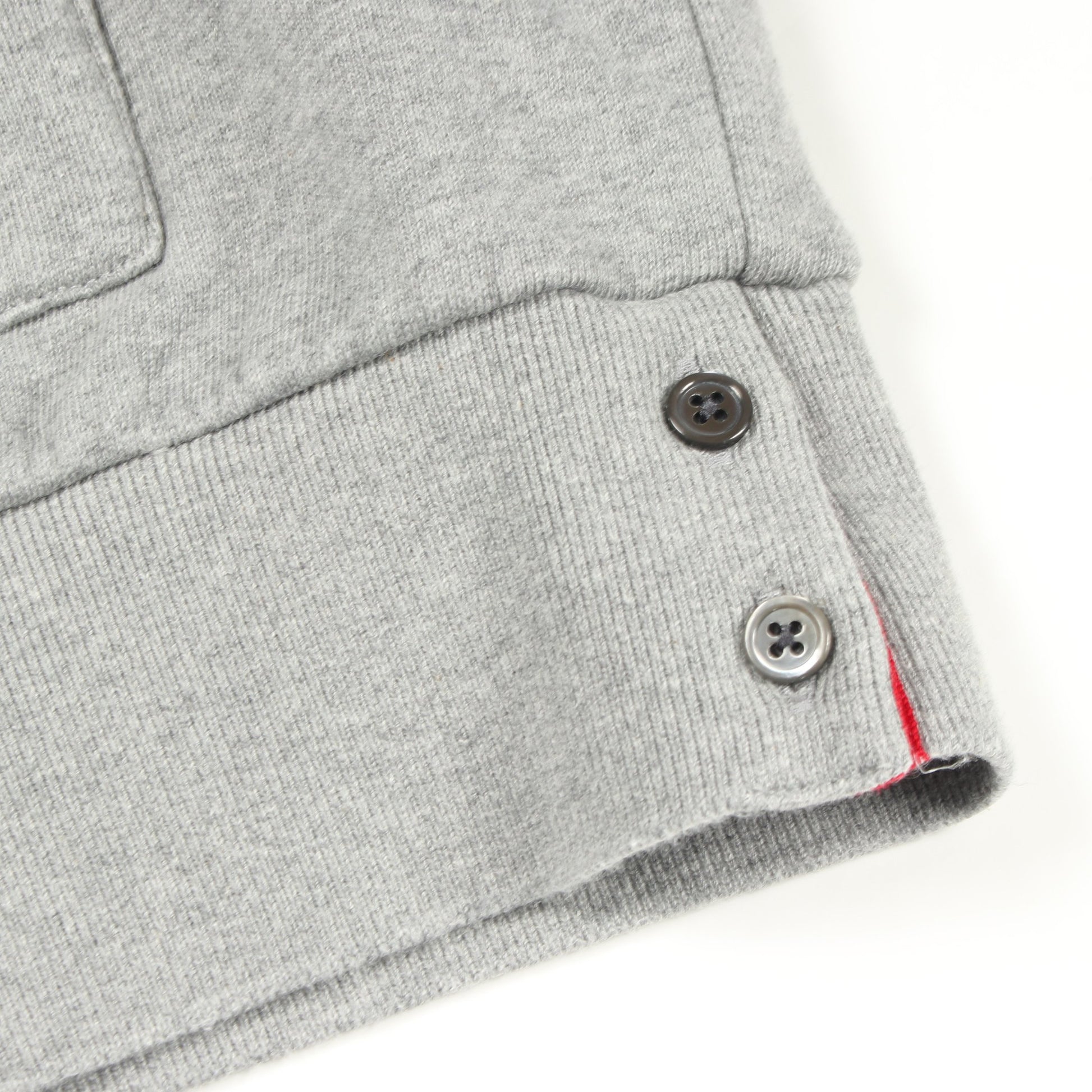 ループバッグジャージ ジップアップパーカー コットン グレー トムブラウン トップス THOM BROWNE