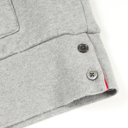 ループバッグジャージ ジップアップパーカー コットン グレー トムブラウン トップス THOM BROWNE