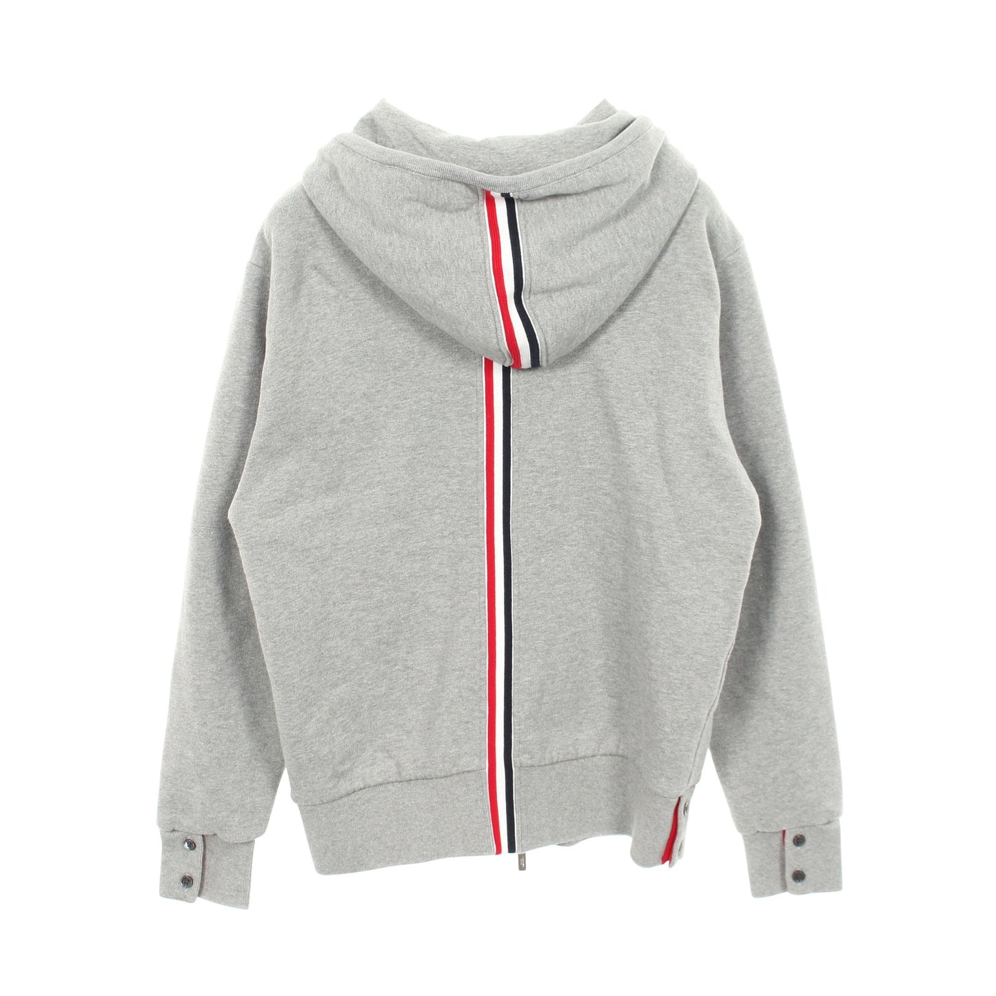 ループバッグジャージ ジップアップパーカー コットン グレー トムブラウン トップス THOM BROWNE