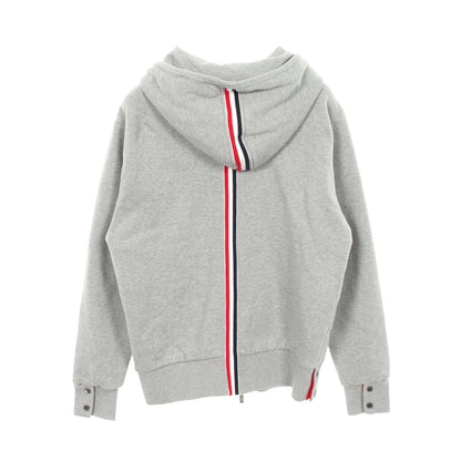 ループバッグジャージ ジップアップパーカー コットン グレー トムブラウン トップス THOM BROWNE