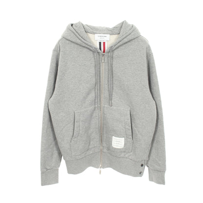 ループバッグジャージ ジップアップパーカー コットン グレー トムブラウン トップス THOM BROWNE