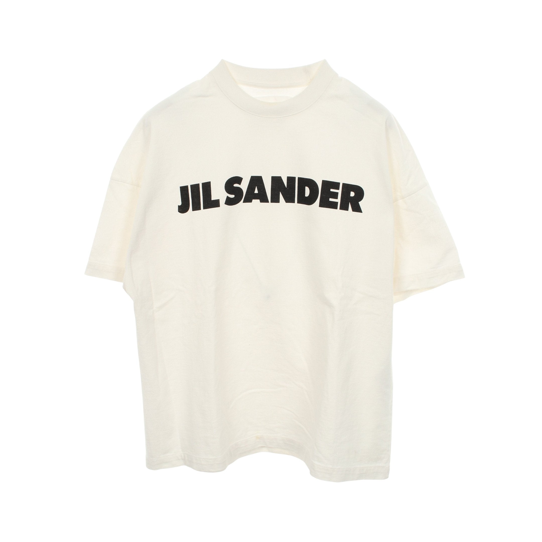 オーバーサイズ ロゴプリント クルーネック 半袖Tシャツ コットン