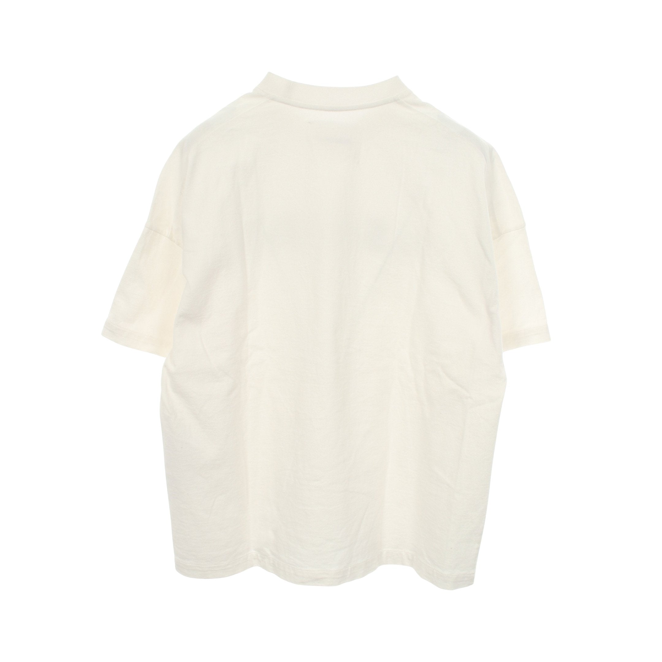 オーバーサイズ ロゴプリント クルーネック 半袖Tシャツ コットン