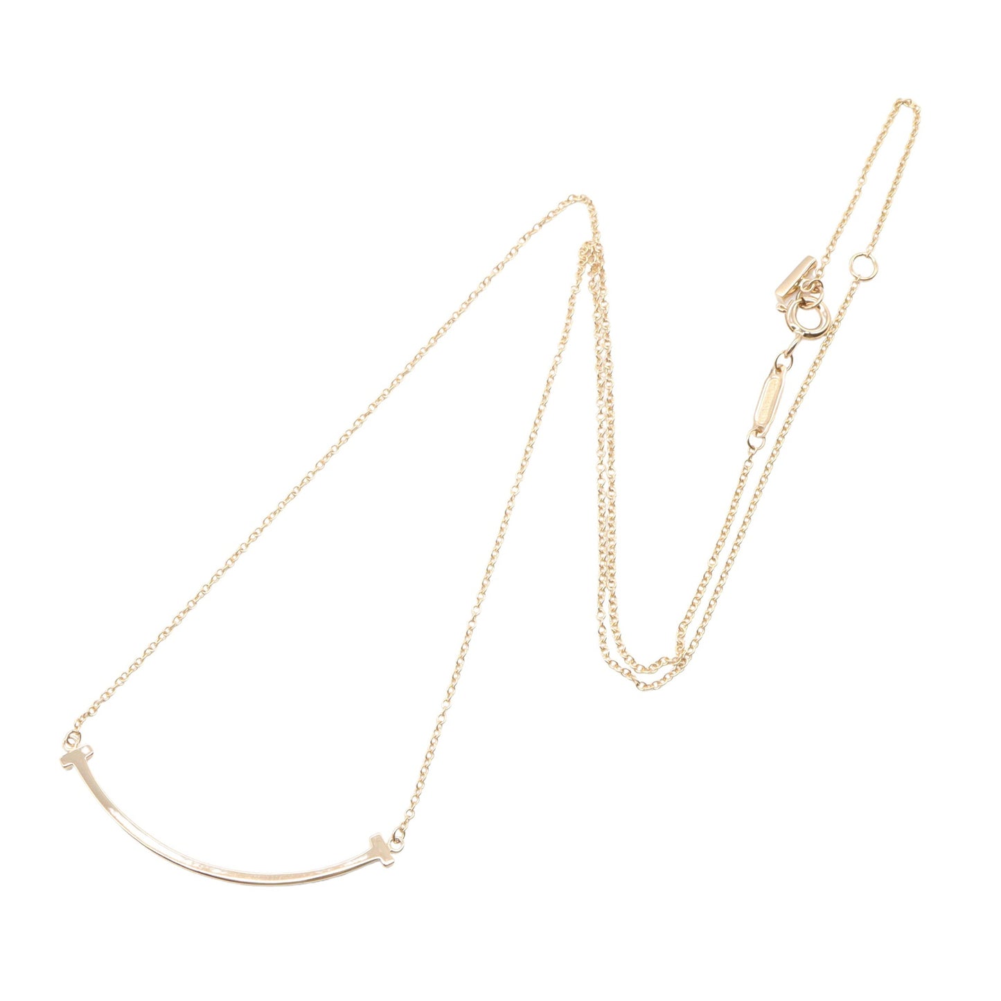 Tスマイル スモール ネックレス ネックレス K18PG ピンクゴールド ティファニー アクセサリー TIFFANY & Co.