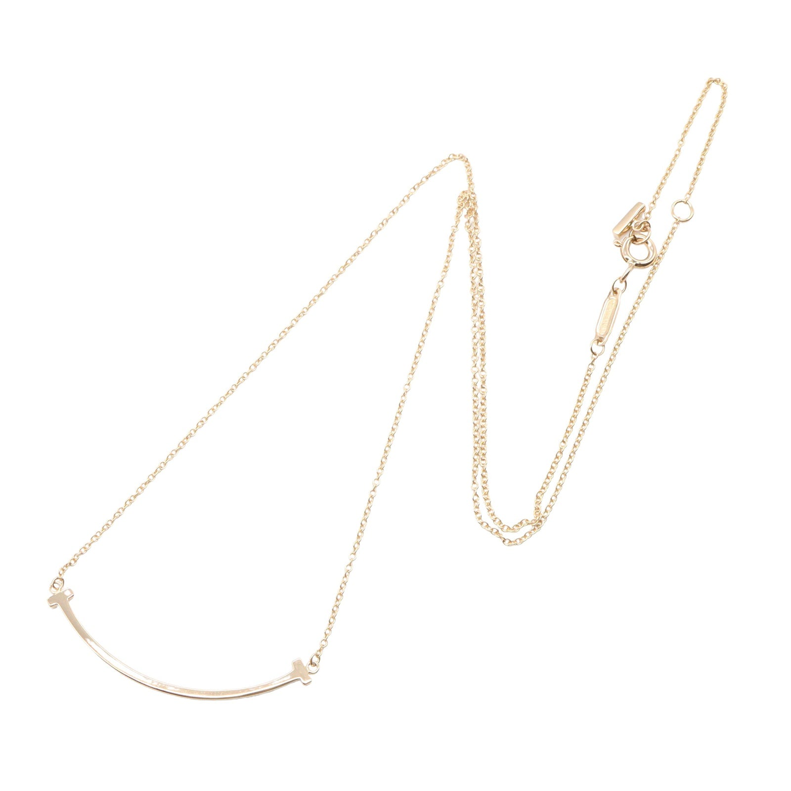 Tスマイル スモール ネックレス ネックレス K18PG ピンクゴールド ティファニー アクセサリー TIFFANY & Co.