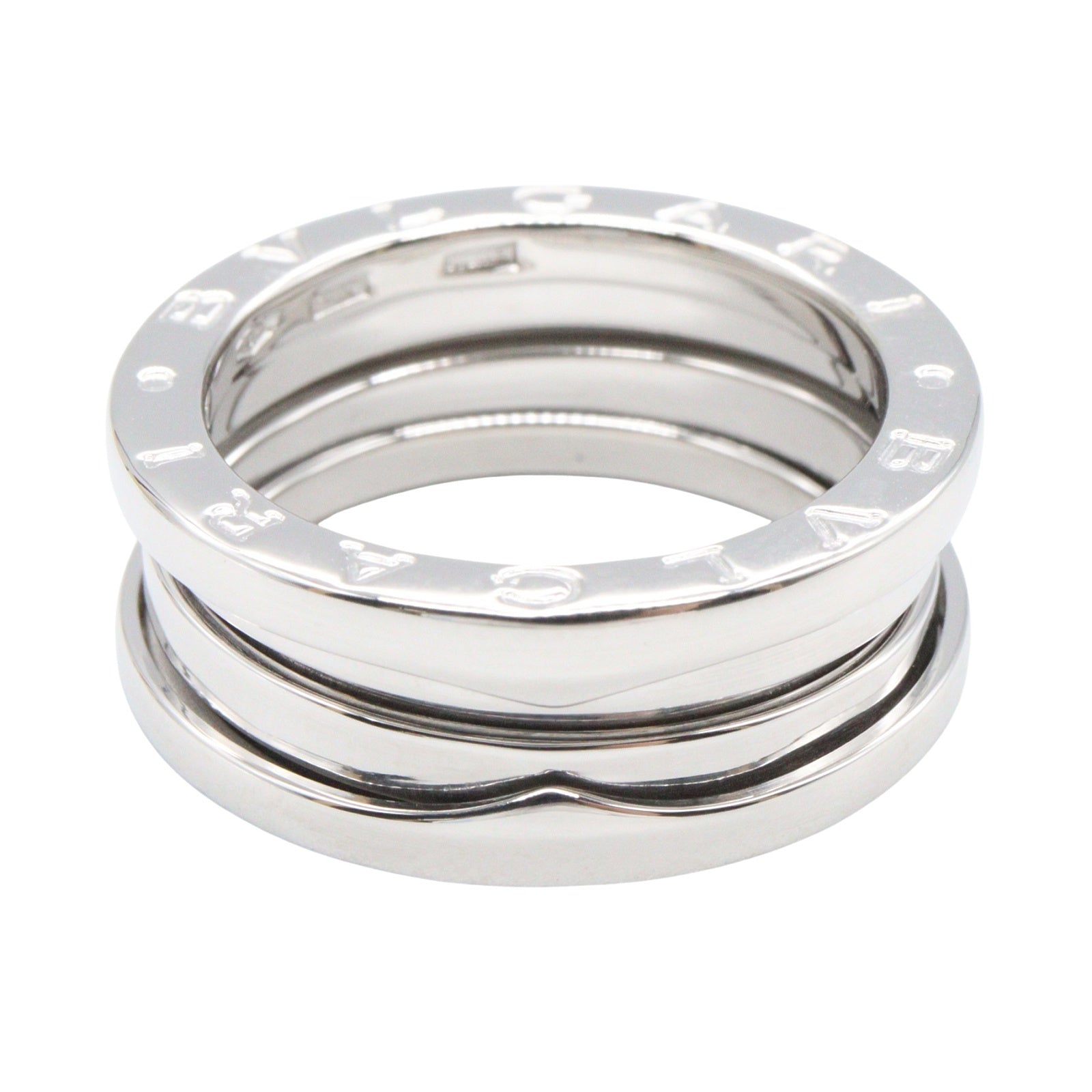 B-zero1 ビーゼロワン リング 3バンド リング 指輪 K18WG ホワイトゴールド ブルガリ アクセサリー BVLGARI
