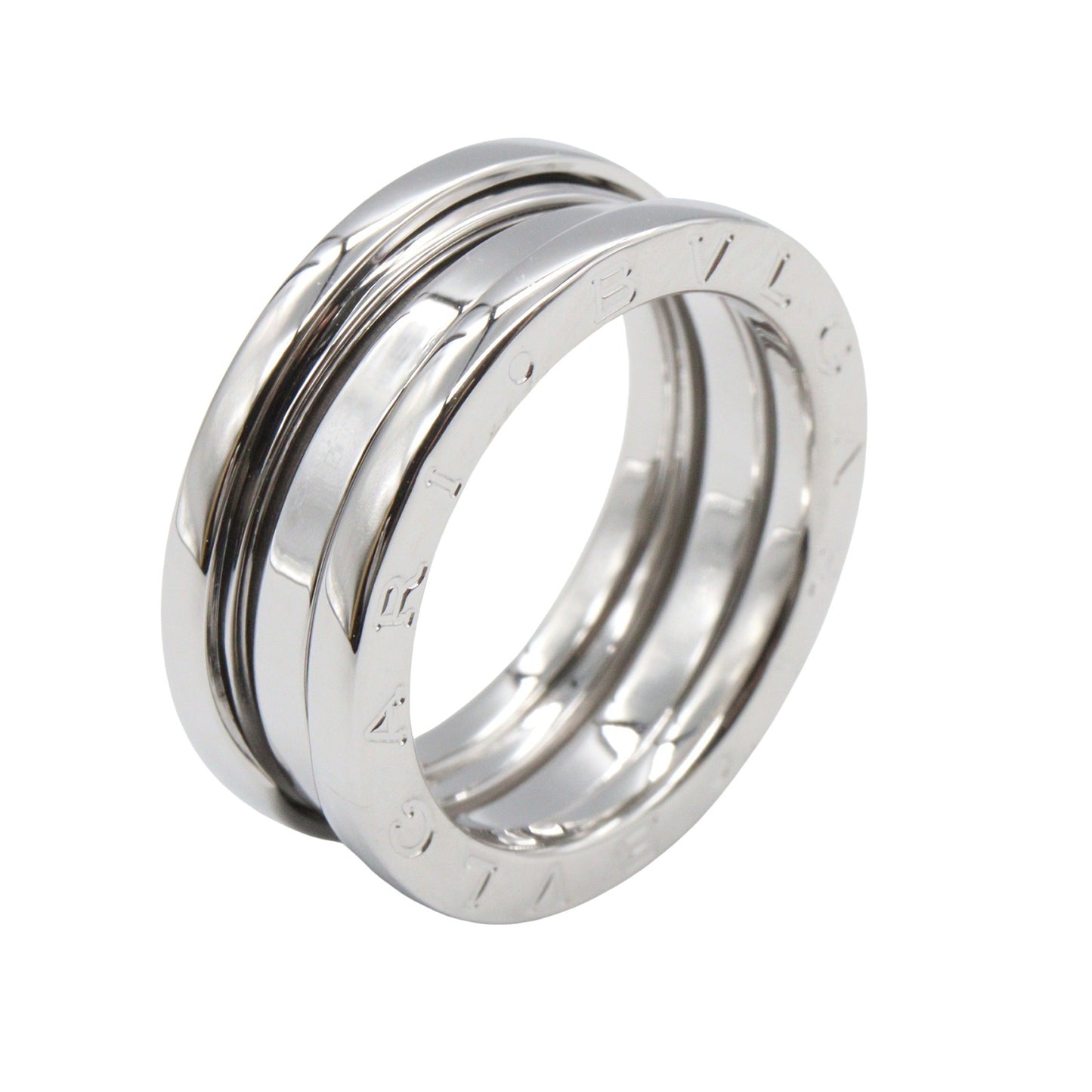 B-zero1 ビーゼロワン リング 3バンド リング 指輪 K18WG ホワイトゴールド ブルガリ アクセサリー BVLGARI