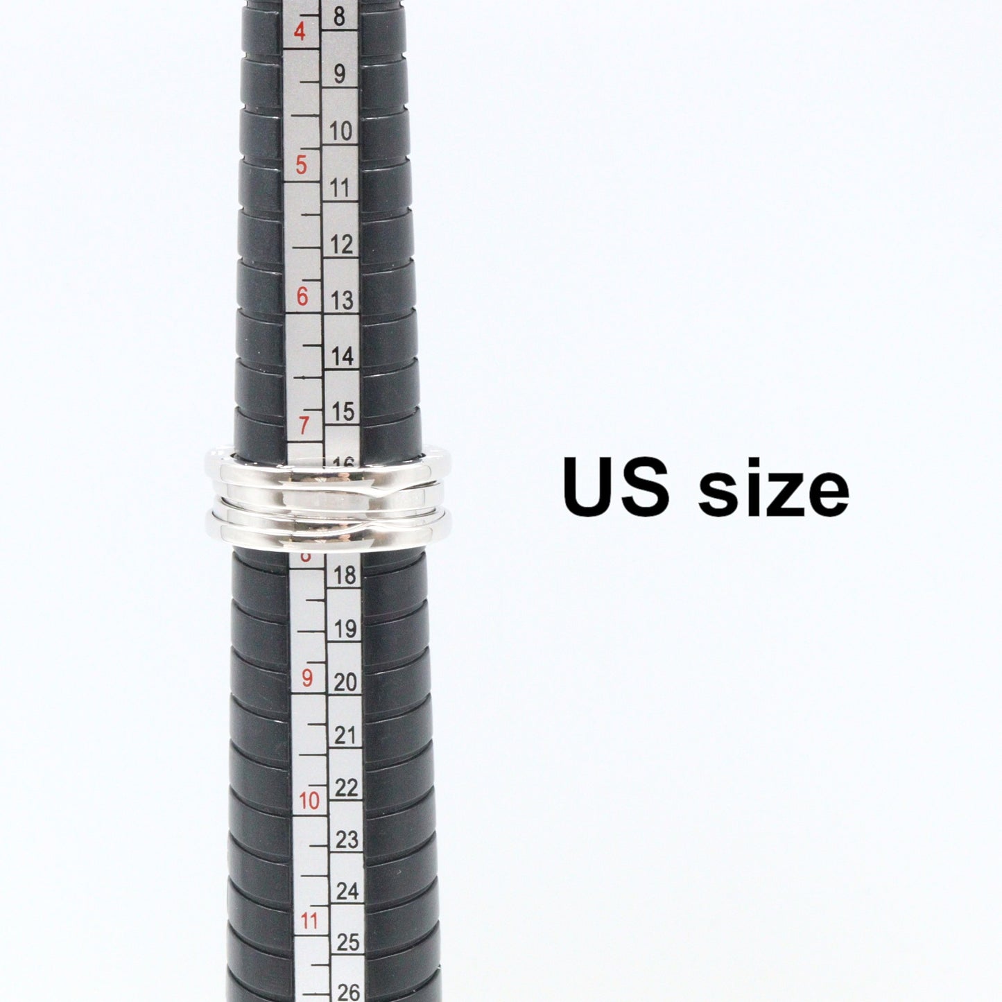 B-zero1 ビーゼロワン リング 3バンド リング 指輪 K18WG ホワイトゴールド ブルガリ アクセサリー BVLGARI