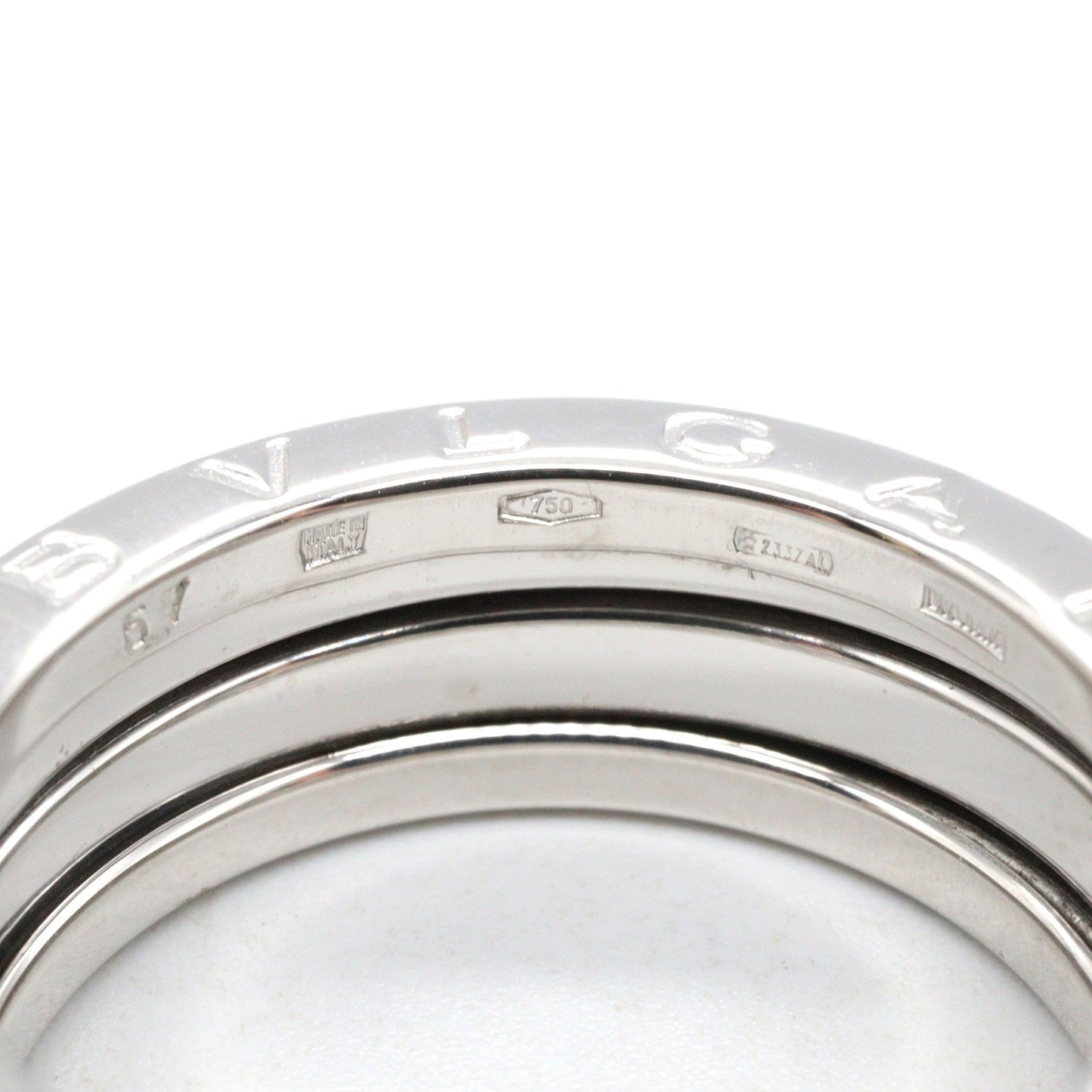 B-zero1 ビーゼロワン リング 3バンド リング 指輪 K18WG ホワイトゴールド ブルガリ アクセサリー BVLGARI
