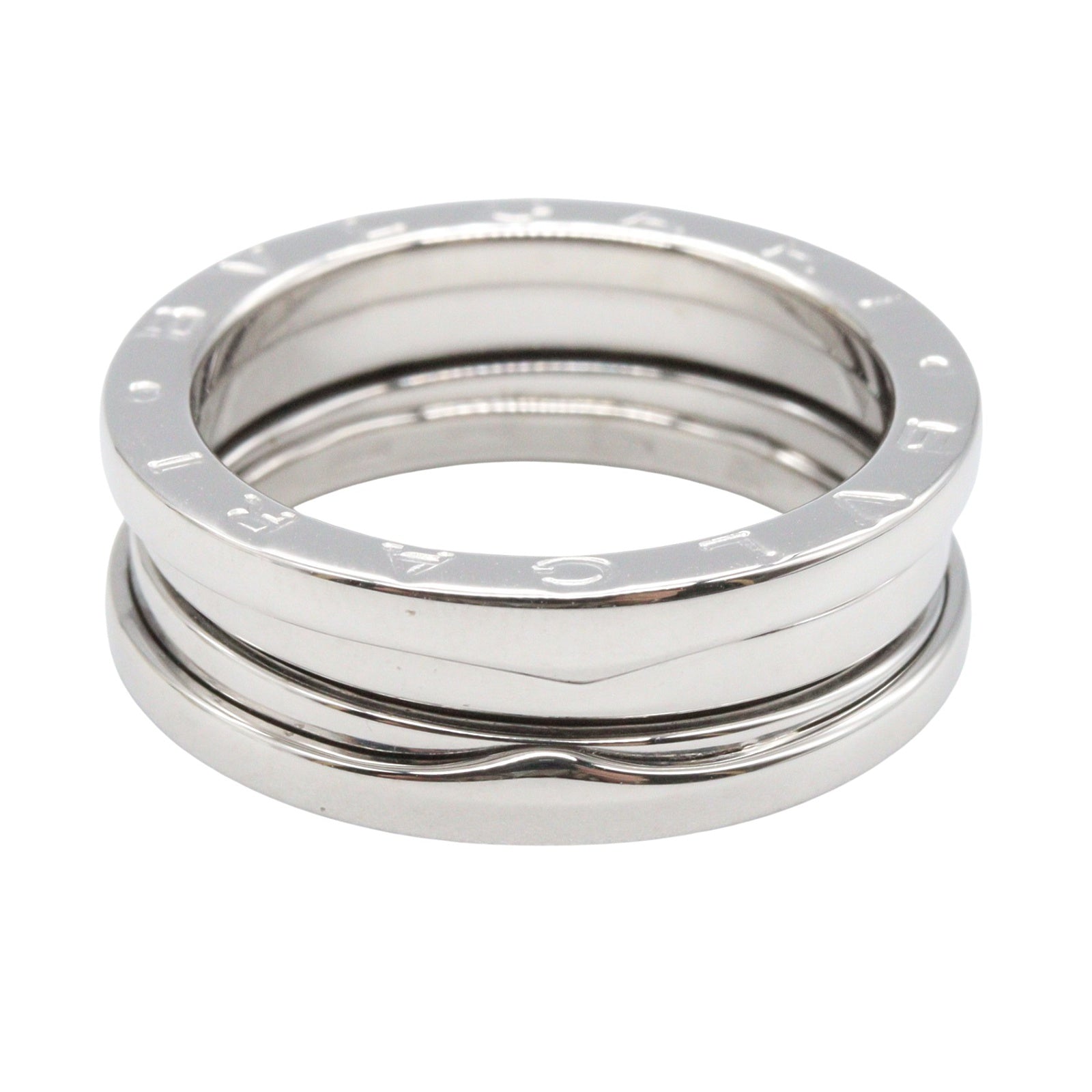 B-zero1 ビーゼロワン リング 3バンド リング 指輪 K18WG ホワイトゴールド ブルガリ アクセサリー BVLGARI