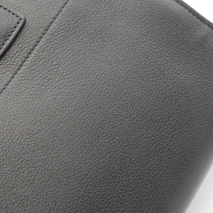 SOFT GLAIN ミディアム ハンドバッグ トートバッグ レザー ブラック プラダ バッグ PRADA