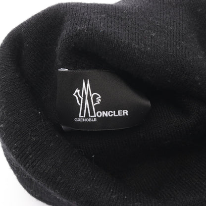 ロゴ ニット帽 ビーニー ウール ブラック モンクレールグルノーブル 財布・小物 MONCLER GRENOBLE