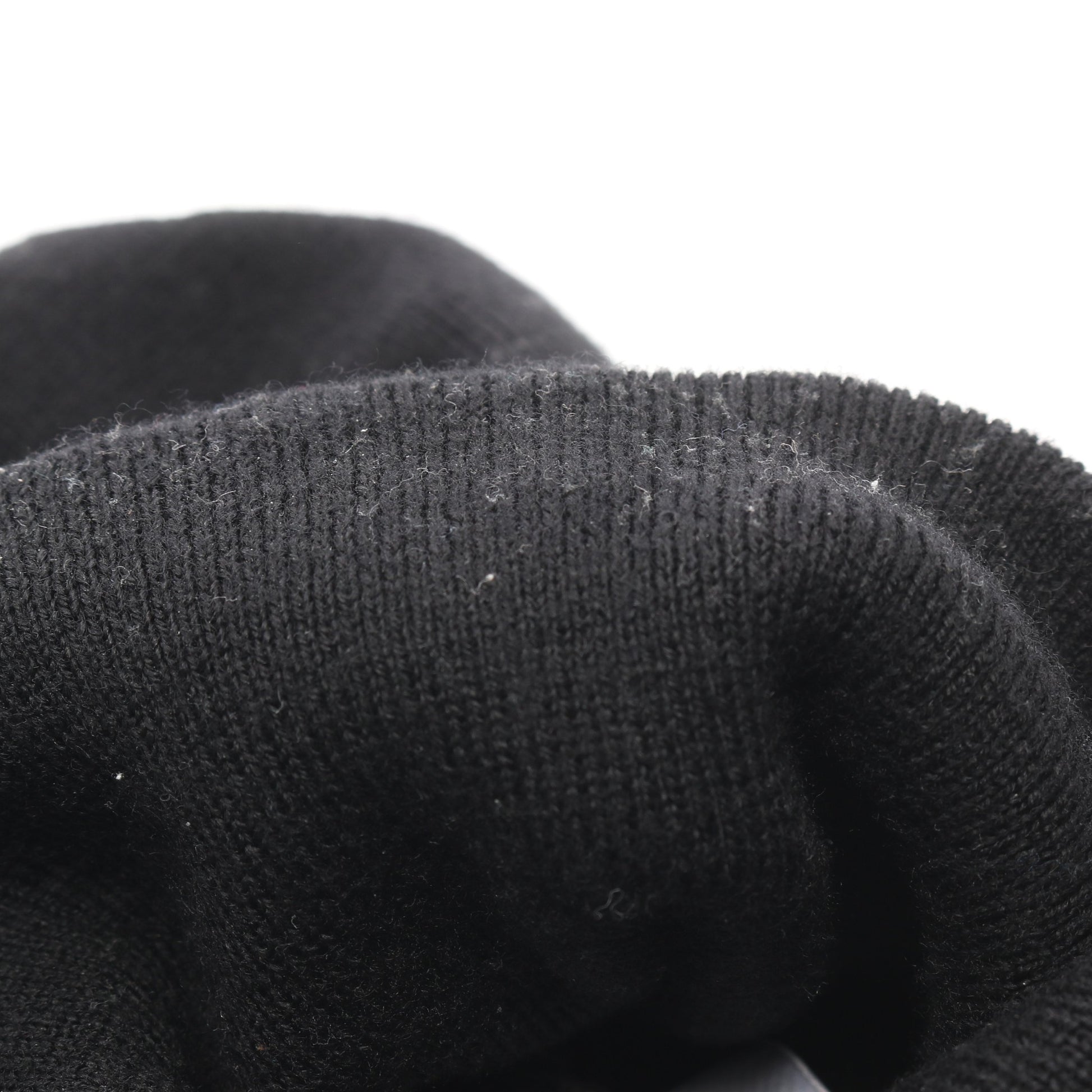 ロゴ ニット帽 ビーニー ウール ブラック モンクレールグルノーブル 財布・小物 MONCLER GRENOBLE