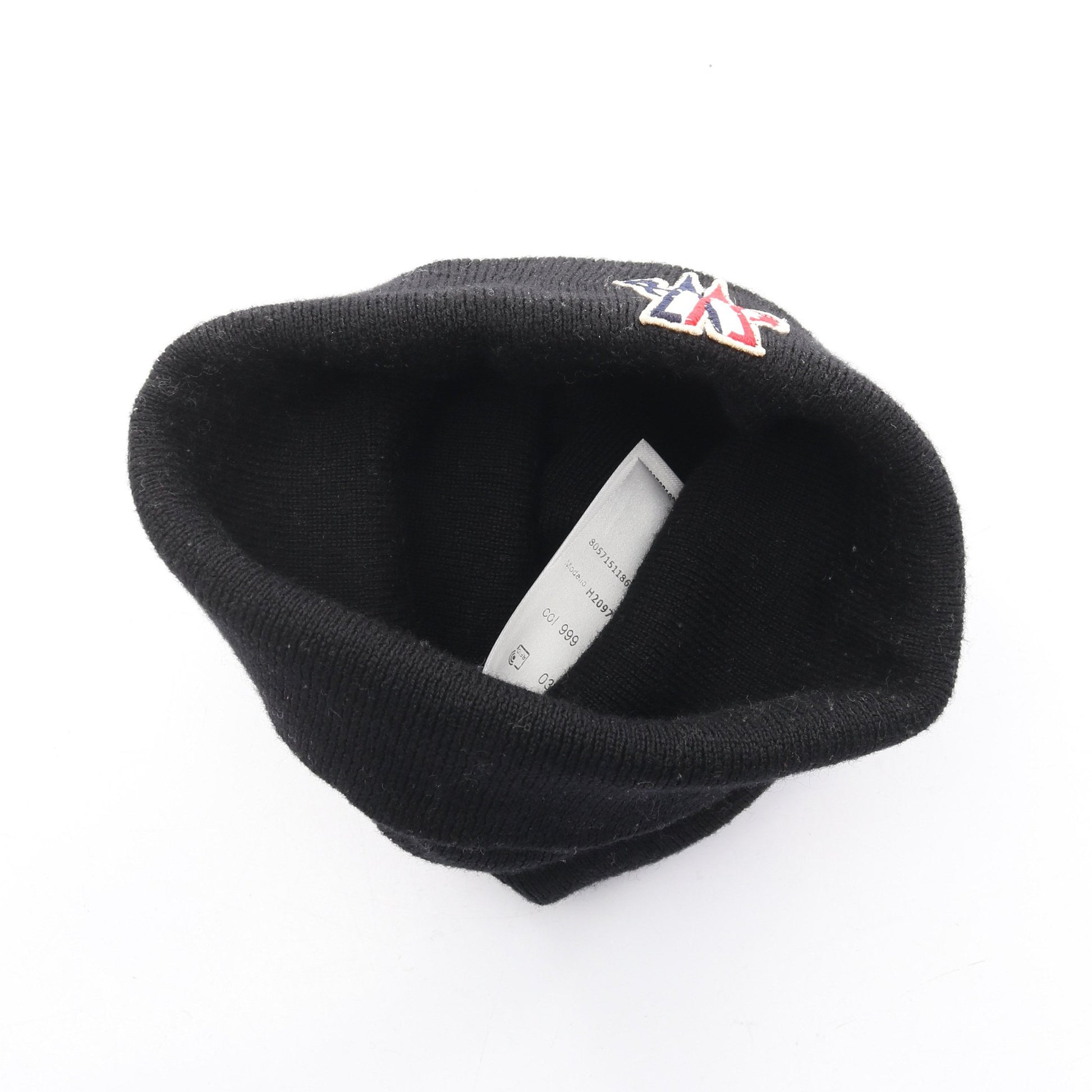 ロゴ ニット帽 ビーニー ウール ブラック モンクレールグルノーブル 財布・小物 MONCLER GRENOBLE