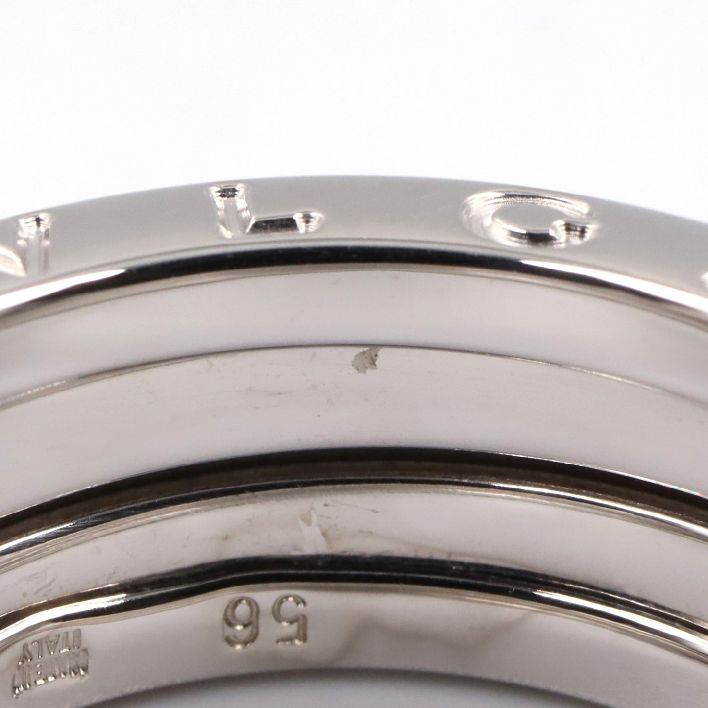B-zero1 ビーゼロワン リング 3バンド リング 指輪 K18WG ホワイトゴールド ブルガリ アクセサリー BVLGARI
