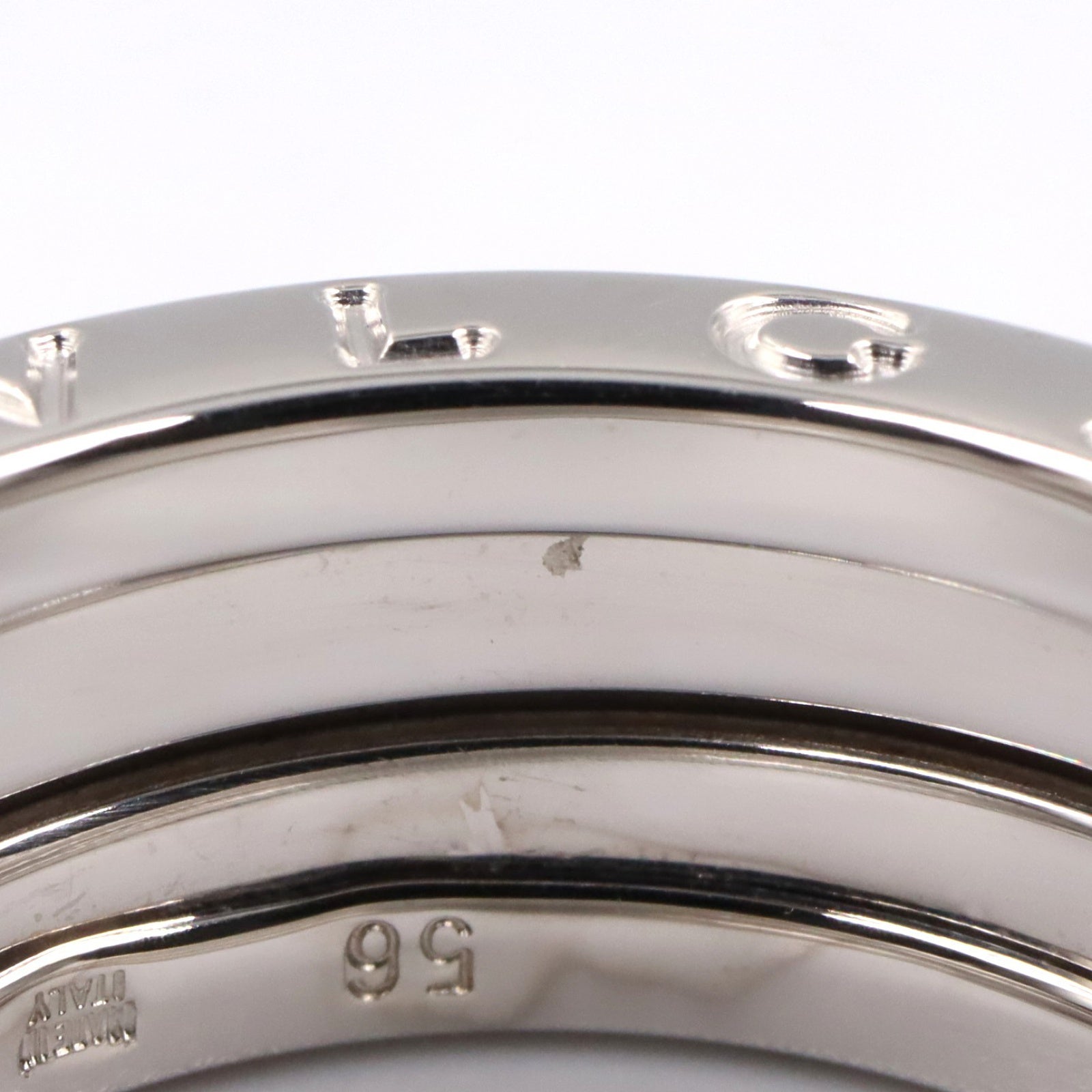 B-zero1 ビーゼロワン リング 3バンド リング 指輪 K18WG ホワイトゴールド ブルガリ アクセサリー BVLGARI