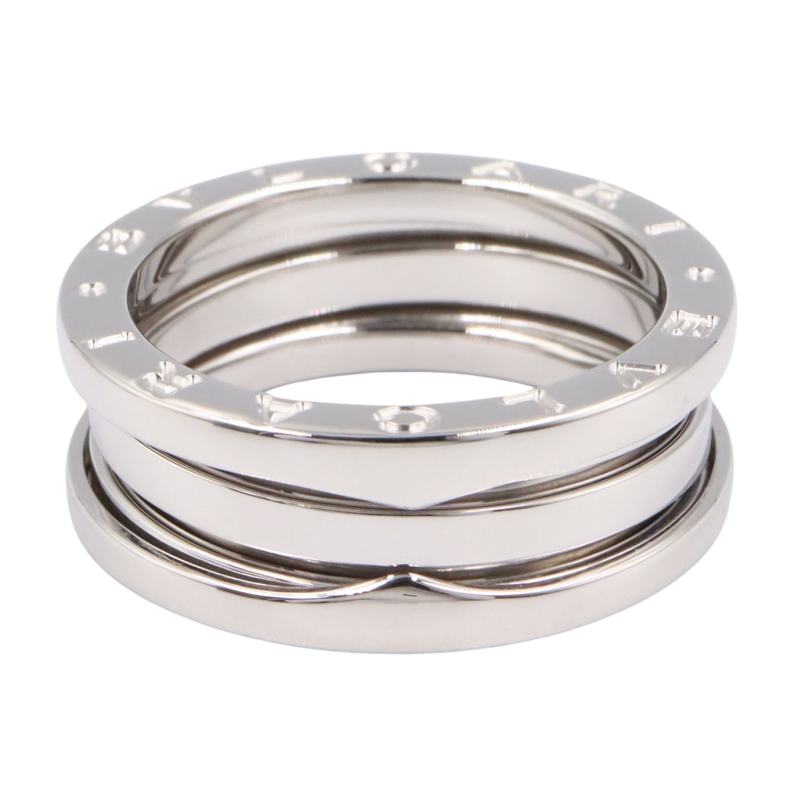 B-zero1 ビーゼロワン リング 3バンド リング 指輪 K18WG ホワイトゴールド ブルガリ アクセサリー BVLGARI