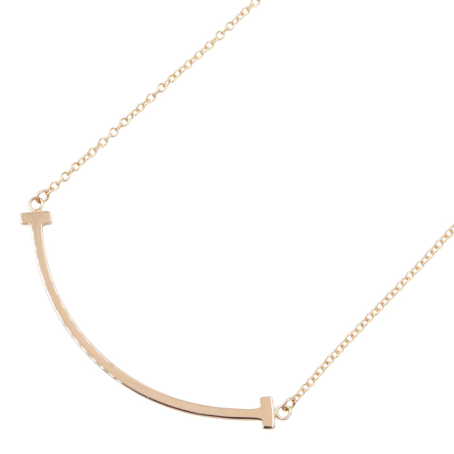Tスマイル スモール ネックレス ネックレス K18PG ピンクゴールド ティファニー アクセサリー TIFFANY & Co.
