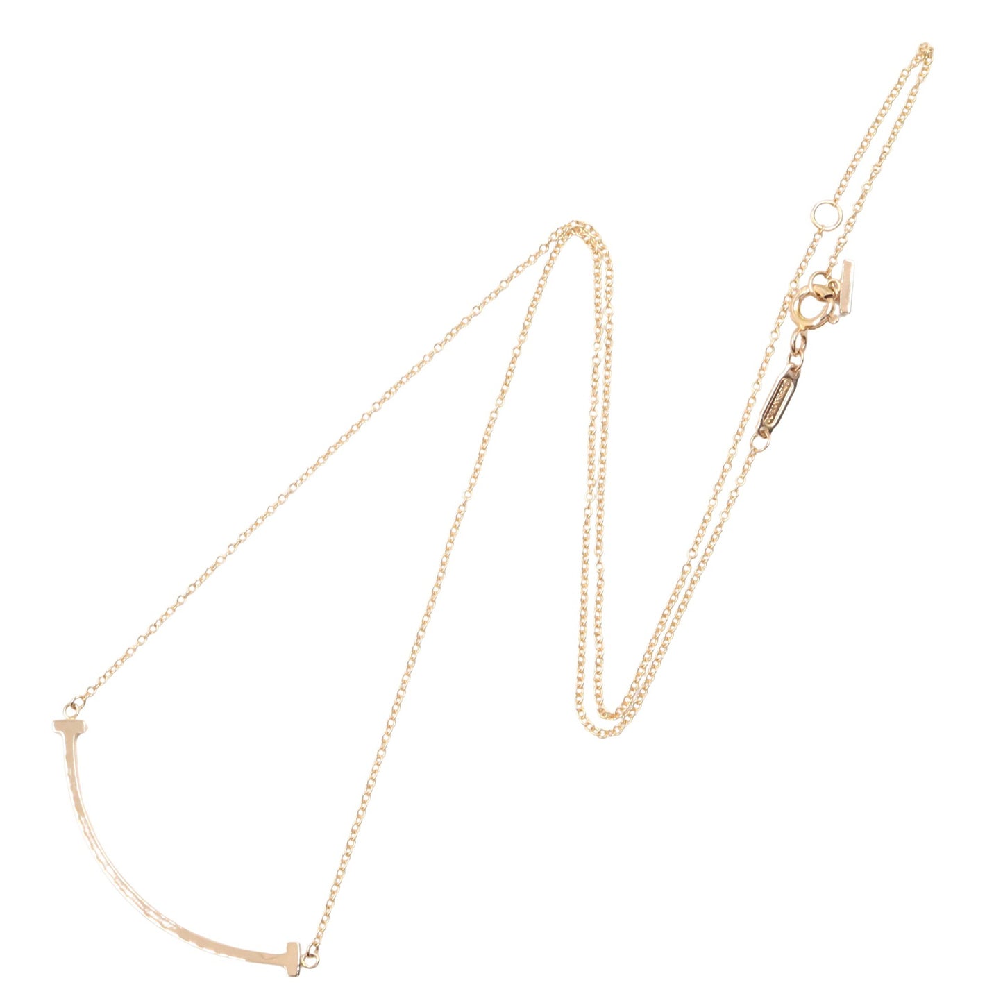 Tスマイル スモール ネックレス ネックレス K18PG ピンクゴールド ティファニー アクセサリー TIFFANY & Co.