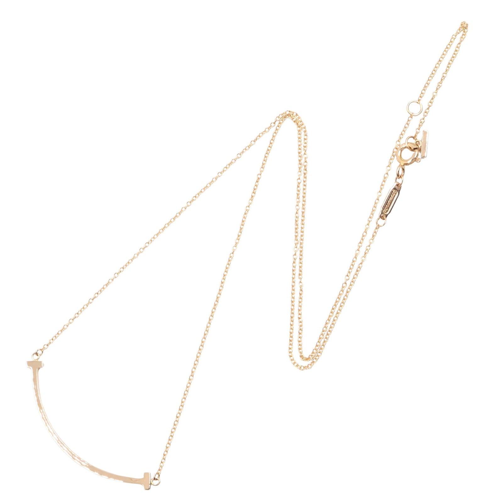 Tスマイル スモール ネックレス ネックレス K18PG ピンクゴールド ティファニー アクセサリー TIFFANY & Co.