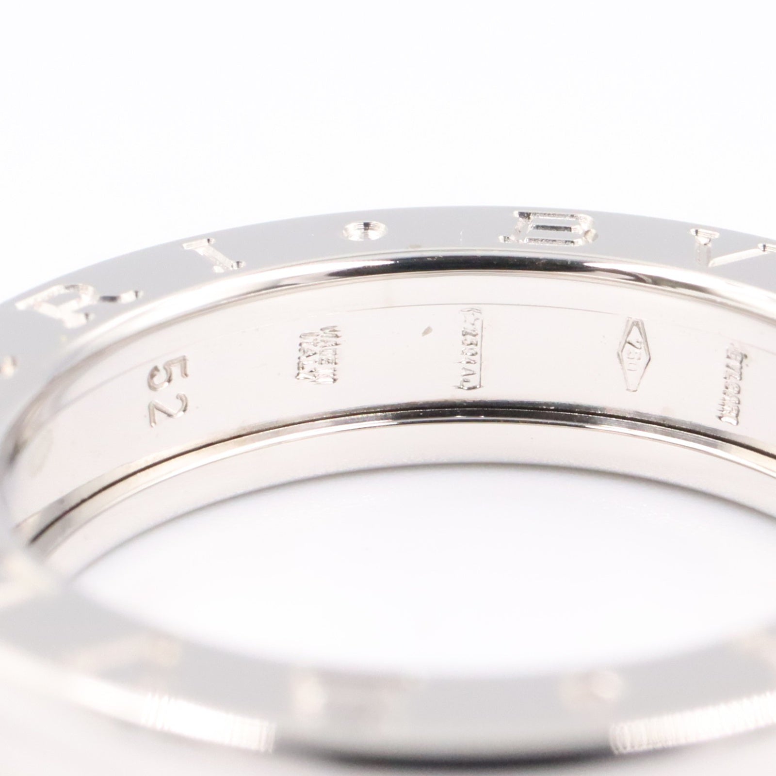 B-zero1 ビーゼロワン リング 1バンド リング 指輪 K18WG ホワイトゴールド ブルガリ アクセサリー BVLGARI