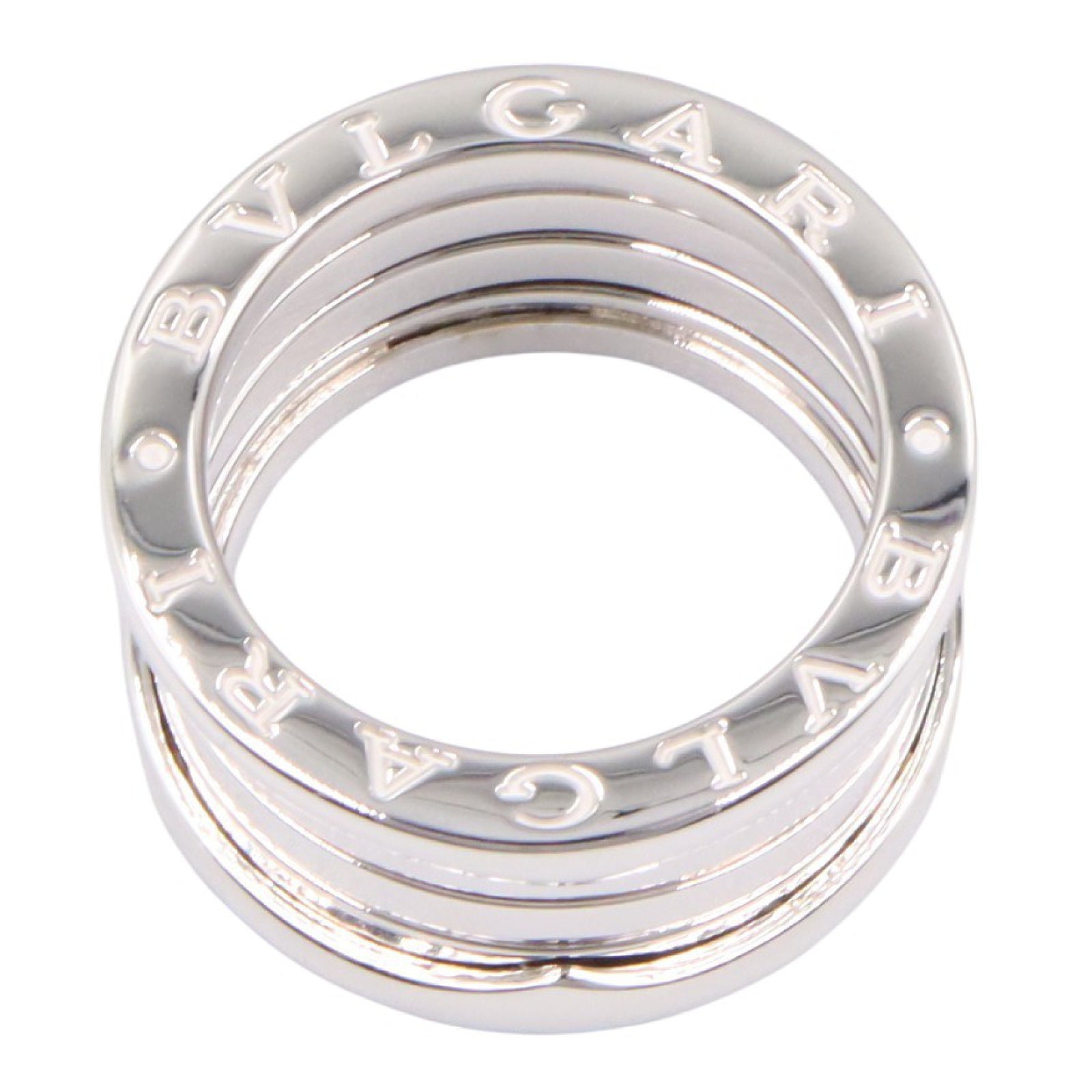 B-zero1 ビーゼロワン リング 4バンド リング 指輪 K18WG ホワイトゴールド ブルガリ アクセサリー BVLGARI